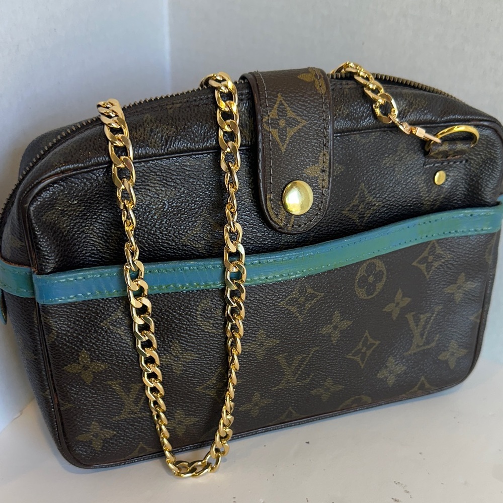 ‼️FINAL PRICE‼️LV Monogram Cosmetic Pouch converted to Crossbody Bag